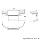 Black Horse Grille Guard Kit (MPN: 17NR28MA-PLFB)