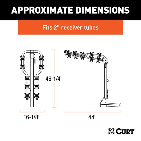 CURT Bike Rack 2 Inch Receiver Hitch Mount (MPN: 18065)