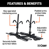 CURT Tray-Style Bike Rack (MPN: 18087)