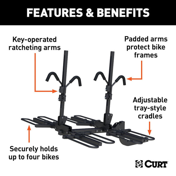 CURT Tray-Style Bike Rack (MPN: 18087)