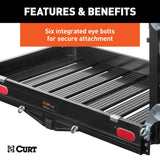 CURT Trailer Hitch Cargo Carrier With Ramp (MPN: 18112)