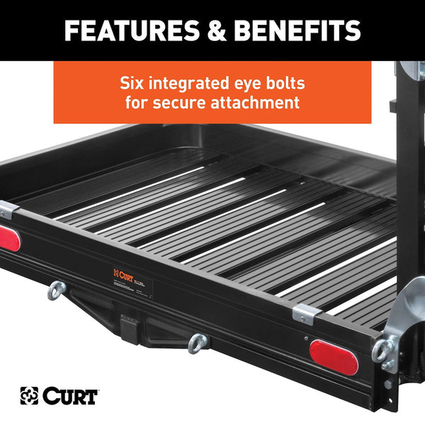 CURT Trailer Hitch Cargo Carrier With Ramp (MPN: 18112)