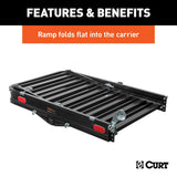 CURT Trailer Hitch Cargo Carrier With Ramp (MPN: 18112)