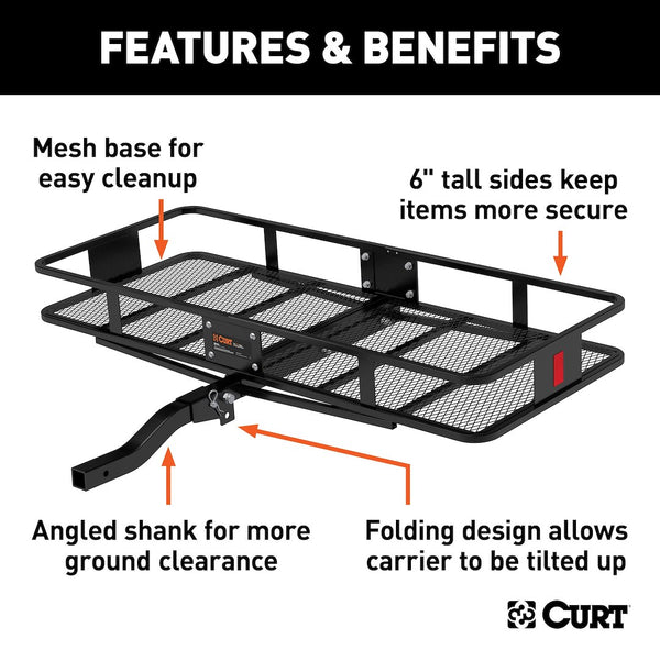 CURT Trailer Hitch Cargo Carrier (MPN: 18153)