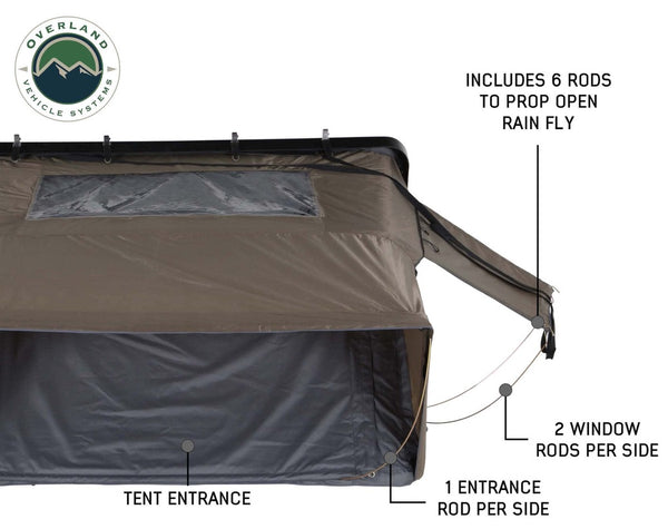 Overland Vehicle Systems Bushveld II Roof Top Tent (MPN: 18189901)
