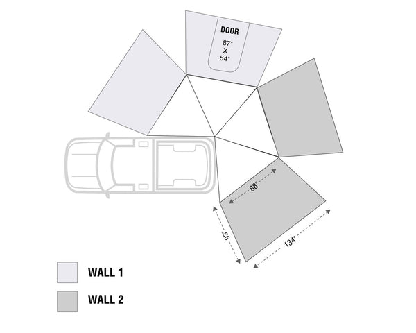 Overland Vehicle Systems Awning Extension Panel (MPN: 18239909)