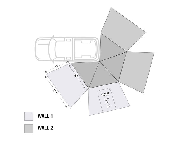Overland Vehicle Systems Awning Extension Panel (MPN: 18299909)