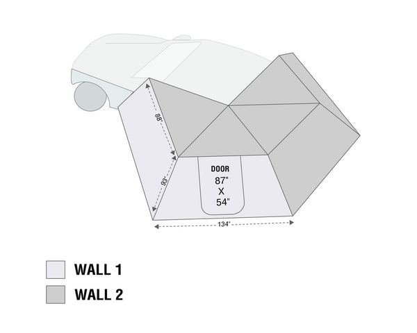 Overland Vehicle Systems Awning Extension Panel (MPN: 18299909)
