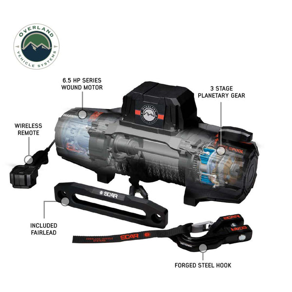 Overland Vehicle Systems S.C.A.R Winch (MPN: 19099901)