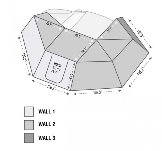 Overland Vehicle Systems XD Nomadic Awning Extension Panel (MPN: 19690008)