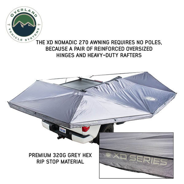 Overland Vehicle Systems XD Nomadic 270 Awning (MPN: 19690021)