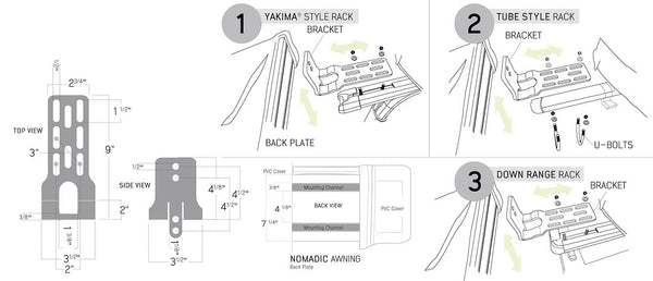Overland Vehicle Systems XD Nomadic Awning (MPN: 19690022)