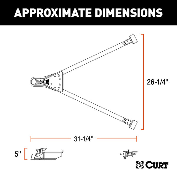 CURT Adjustable Tow Bar (MPN: 19745)