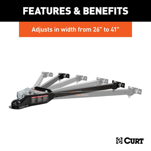 CURT Adjustable Tow Bar (MPN: 19745)
