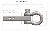 Bulletproof Hitches D-Ring Shackle (MPN: ED20SHACKLE)