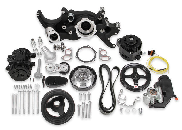 Holley Performance Mid-Mount Accessory Drive Kit (MPN: 20-185BK)