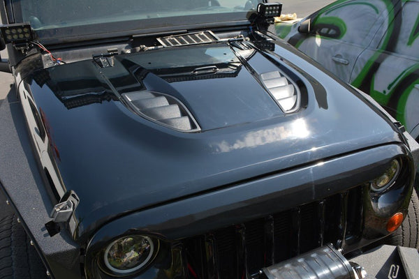 DV8 Offroad 10th Anniversary Vented Hood (MPN: HDMB07-TA)