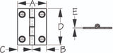 Sea Dog Butt Hinge (MPN: 201070-1)
