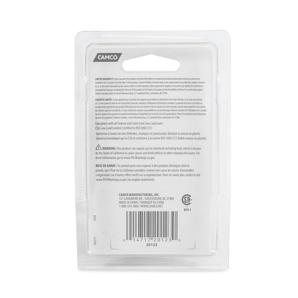 Camco Fresh Water Fill Hose Shut Off Valve (MPN: 20123)