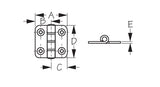 Sea Dog Butt Hinge (MPN: 201580-1)