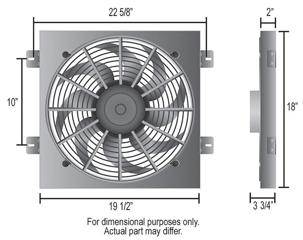 Derale Electric Cooling Fan Assembly (MPN: 20161)