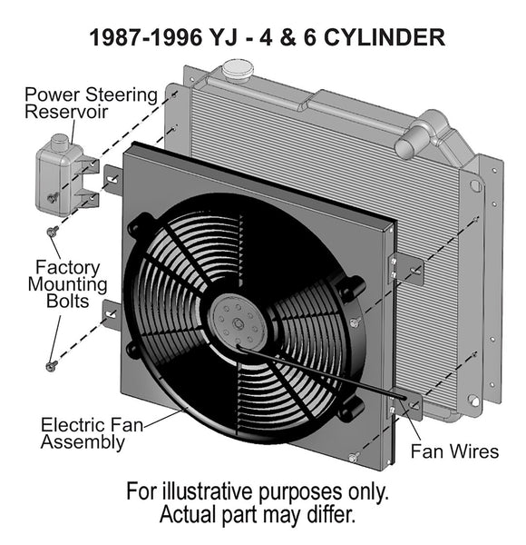 Derale Electric Cooling Fan Assembly (MPN: 20161)