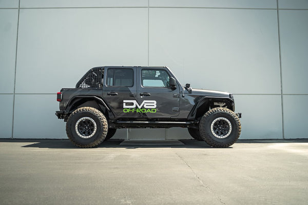 DV8 Offroad Round Tube Side Steps (MPN: SRJL-08)