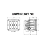 Rigid Radiance Plus RGBW Pod Lights (MPN: 202053)