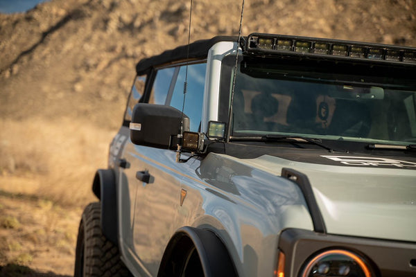 DV8 Offroad A-Pillar Light Mounting Bracket (MPN: LBBR-08)