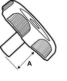 JR Products Window Crank Knob (MPN: 20335)