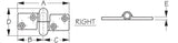 Sea Dog Take-Apart Right Sided Hinge (MPN: 204279-1)