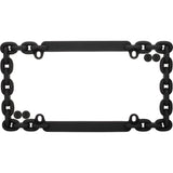 Cruiser Matte Black Chain Link License Plate Frame (MPN: 20500)
