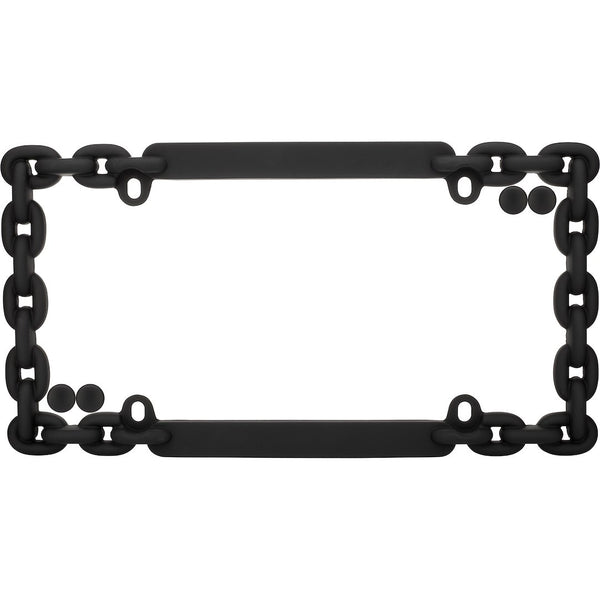 Cruiser Matte Black Chain Link License Plate Frame (MPN: 20500)