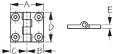 Sea Dog Butt Hinge (MPN: 205142-1)