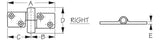 Sea Dog Take-Apart Right Sided Hinge (MPN: 205275-1)