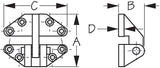 Sea Dog Boat Hatch Hinge (MPN: 205280-1)