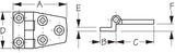 Sea Dog Offset Door Hinge (MPN: 205350-1)