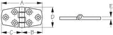 Sea-Dog Corporation Boat Door Hinge (MPN: 205410-1)