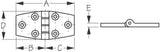 Sea-Dog Boat Door Hinge (MPN: 206530-1)