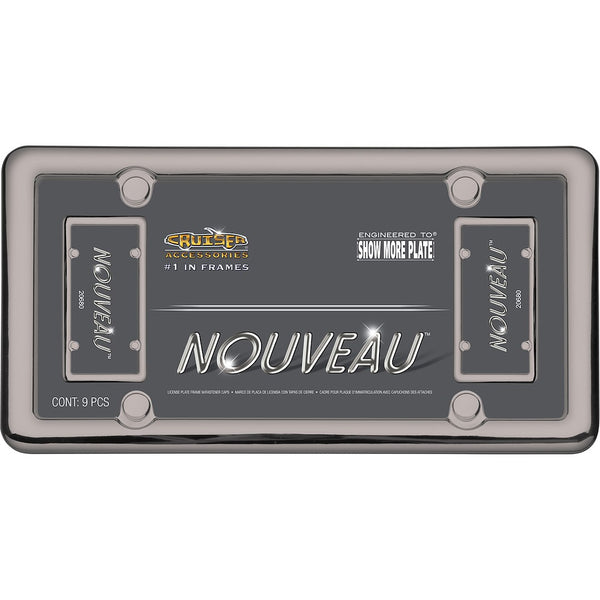 Cruiser Black Chrome License Plate Frame (MPN: 20680)