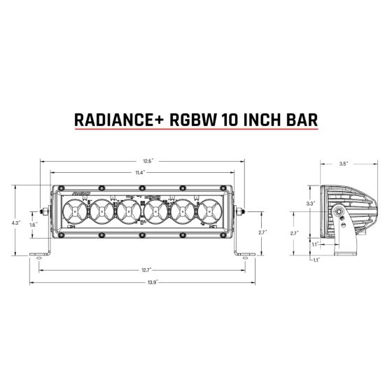 Rigid Lighting Radiance+ LED Light Bar (MPN: 210053)