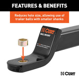 CURT Trailer Hitch Ball Shank Reducer (MPN: 21100)
