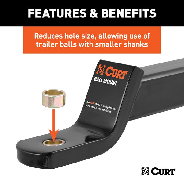 CURT Trailer Hitch Ball Shank Reducer (MPN: 21100)