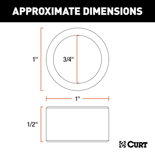 CURT Trailer Hitch Ball Shank Reducer (MPN: 21101)