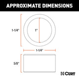 CURT Trailer Hitch Ball Shank Reducer (MPN: 21201)
