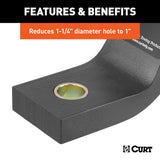 CURT Trailer Hitch Ball Shank Reducer (MPN: 21201)