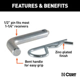 CURT Trailer Hitch Pin (MPN: 21401)