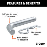 CURT Trailer Hitch Pin (MPN: 21501)