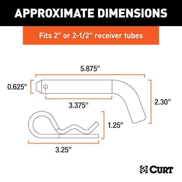 CURT Trailer Hitch Pin (MPN: 21580)