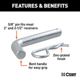 CURT Trailer Hitch Pin (MPN: 21580)